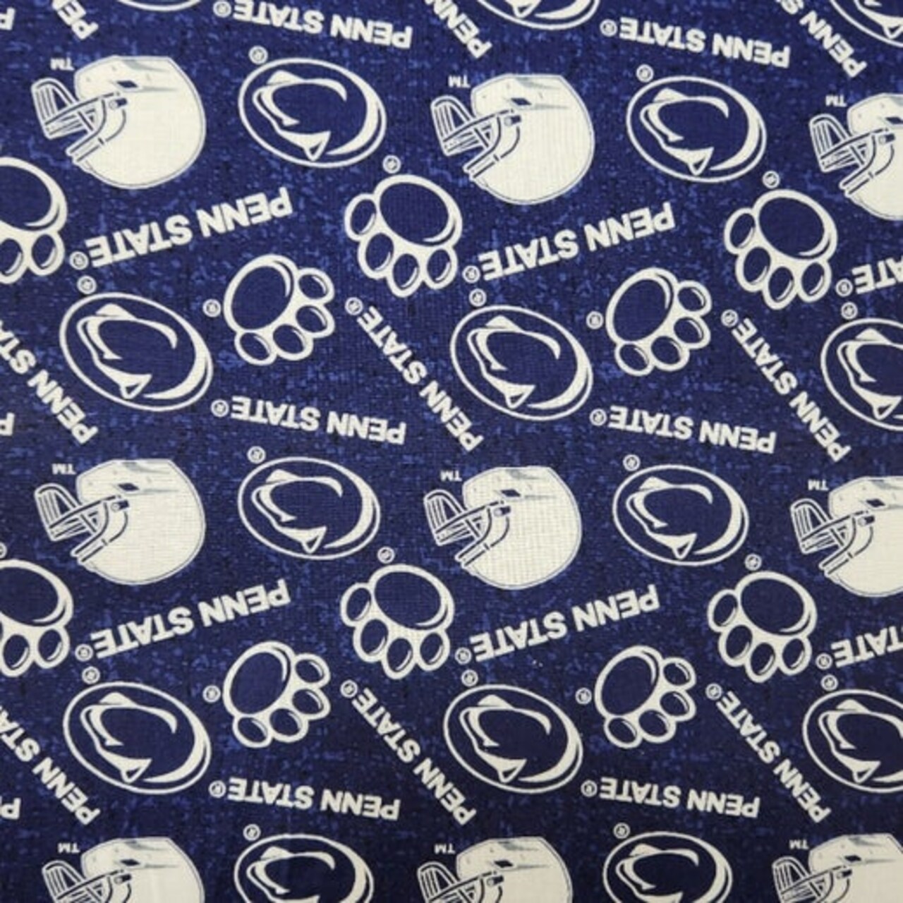 Licensed NCAA Penn State Tone on Tone PENN-1178 Cotton Fabric by the Yard